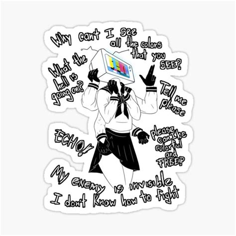 Gumi Megpoid Echo V2 Sticker For Sale By Clarissangkai Redbubble