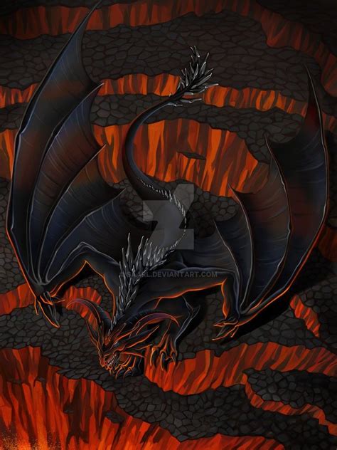 Black Dragon By Saarl Deviantart Black Dragon Dragon Pictures