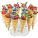 Amazon Com Jusalpha Clear Acrylic Ice Cream Cone Sushi Hand Roll Stand Holder Home Kitchen