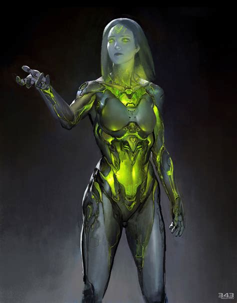 Cortana Green Version Art Halo Infinite Art Gallery