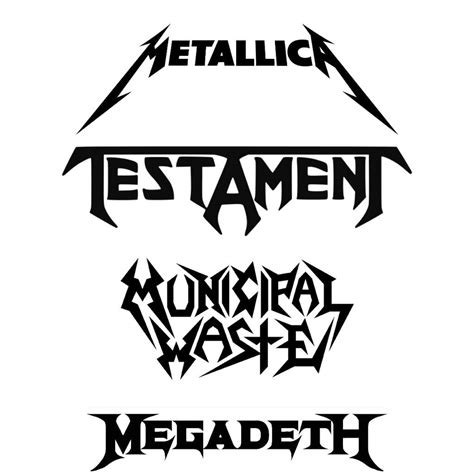 Simple Black Metal Logos