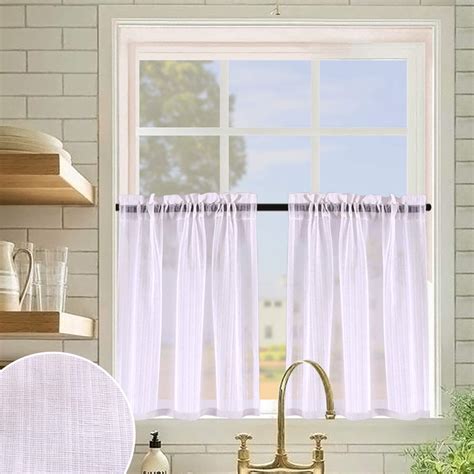 Short Sheer Cafe Curtains Curtains And Drapes 2023
