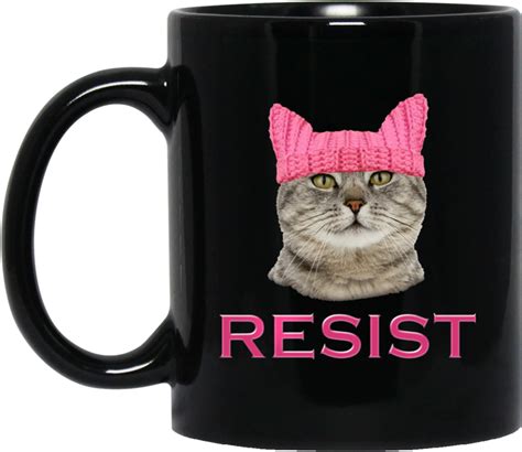 Cat In The Hat Resist Persist Pussy Cat Hat Mugs Transparent Png Original Size Png Image