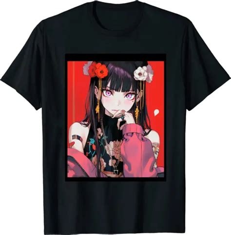 Anime Girl Waifu Japanese Aesthetic Kawaii Otaku T Shirt Size S 5xl 15