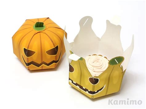 Halloween Pumpkin Favor Boxes Cupcake Boxes T Boxes Etsy