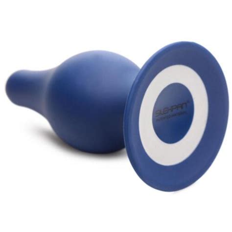 Squeezable Tapered Large Anal Plug Blue Backdoor Anus Sex Toy Men