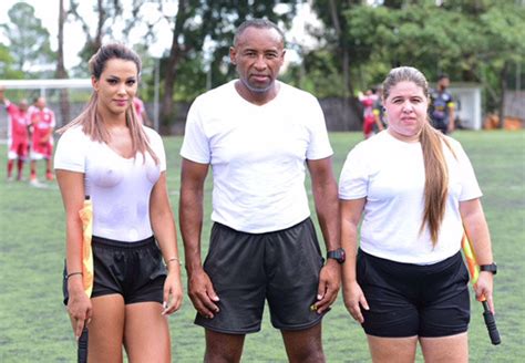 Instagram Star Denise Bueno Goes Braless In Wet T Shirt At Football