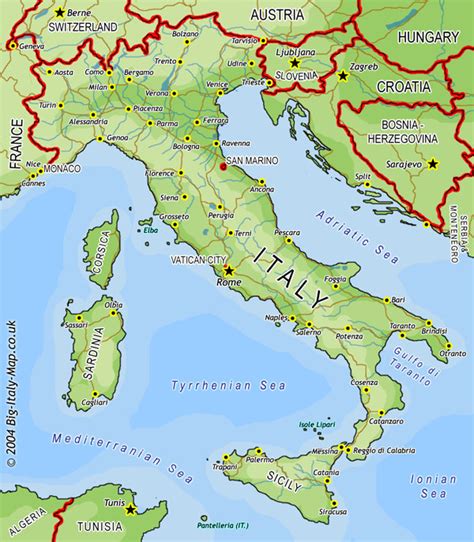 Mapa De Italia Blog De Viajes