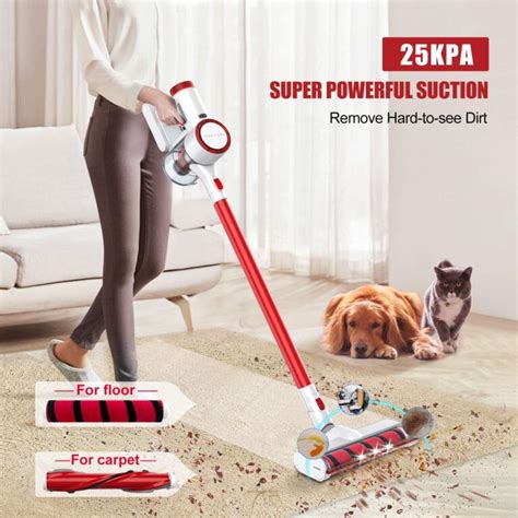 Honiture Cordless Vacuum 25kpa Powerful Suction Stick Vacuum Cleaning