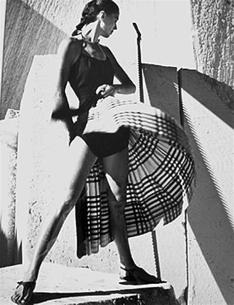 Genevieve Naylor Model In Checked Skirt For Sale At 1stdibs