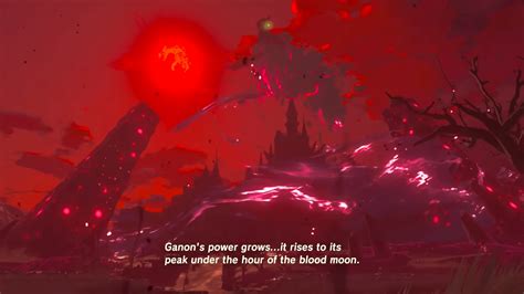 Botw Blood Moon Guide How To Trigger Red Moon Event Zelda Breath