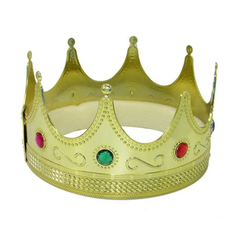 Dazzling Toys Royal Gold Jeweled King Crown 2 Pack