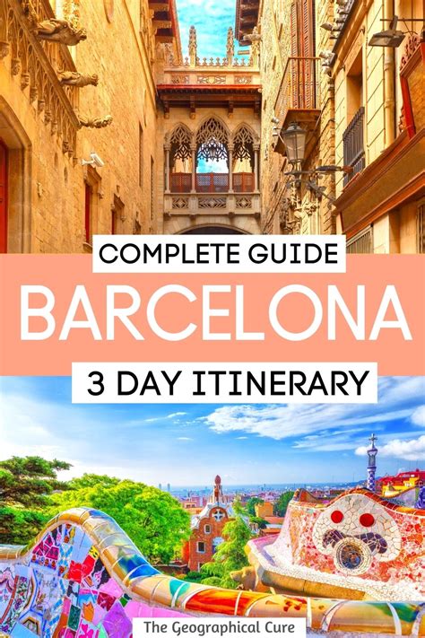 The Perfect Barcelona Itinerary And Travel Guide Barcelona Itinerary