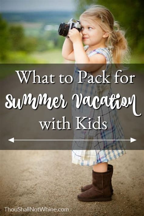 What To Pack For Summer Vacation With Kids Summer Vacation Kids Kids