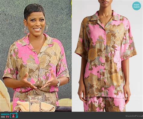 Wornontv Tamrons Pink Floral Print Blouse And Pants On Tamron Hall Show Tamron Hall