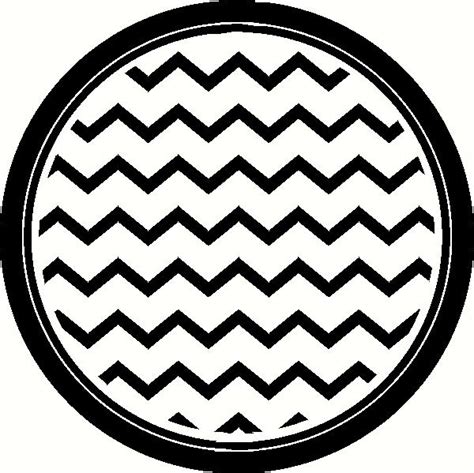 Chevron Circle Wall Sticker Vinyl Decal The Wall Works