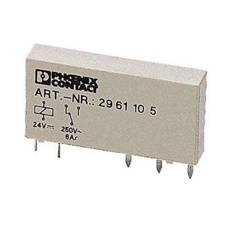 Phoenix Contact Rel Mr 24dc21 Pcb Relay 24 V Dc 6 A 1 Change Over 1