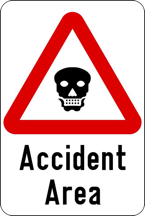 Filesingapore Road Sign Warning Accident Areasvg Wikipedia