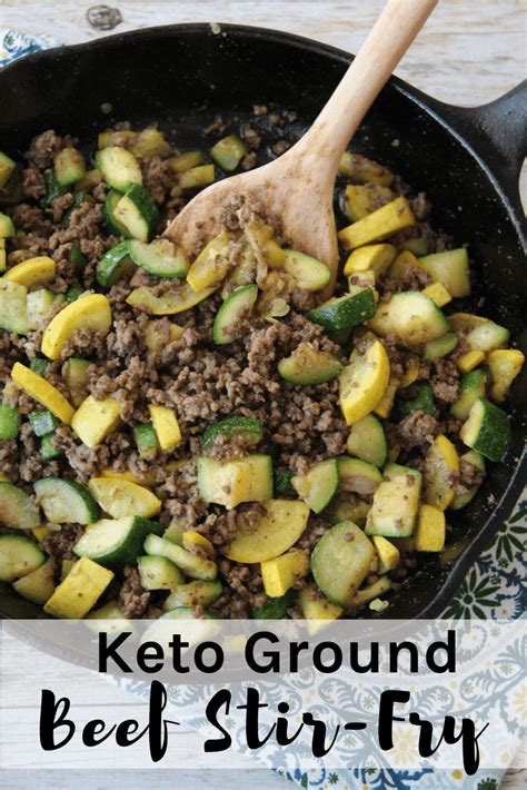 Top them with crumbled queso or cojita cheese and a zesty lime mayo for even more flavor. Keto Ground Beef Stir Fry / Simple & Delicious | Kasey Trenum