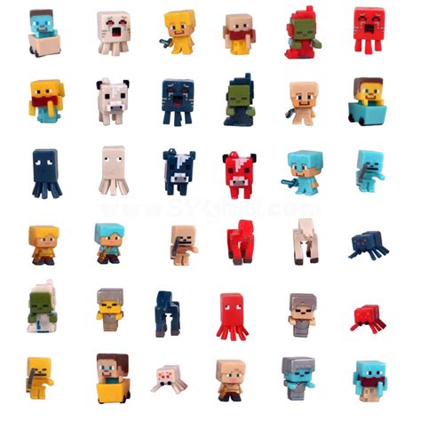 108pcs Set Minecraft Mc Blocks Mini Action Figures Pvc Toys 3cm12inch