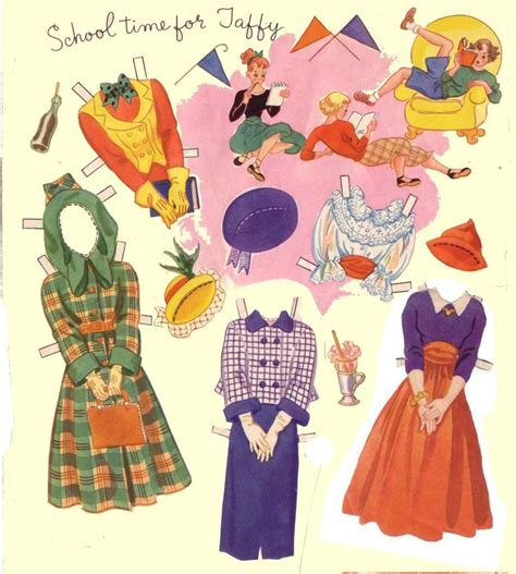 The Gang Paper Dolls By Hilda Miloche Paper Dolls Vintage Paper