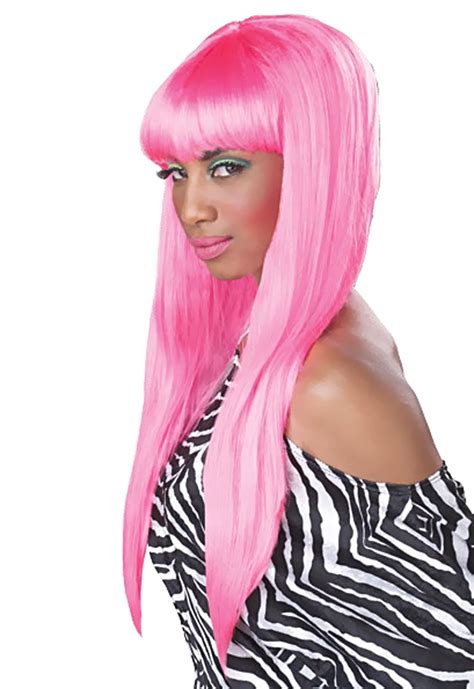 Bubble Gum Pink Adult Wig Costume Wigs Halloween Cosutme In