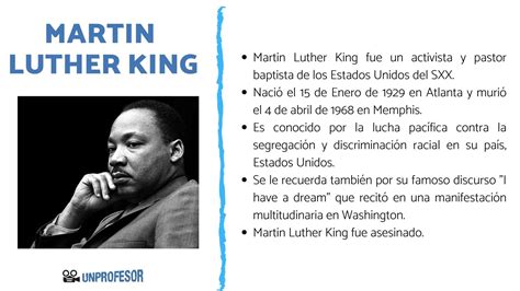 Quién Fue Martin Luther King 🤔biografía Martin Luther King