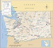 Map of Washington State, USA - Nations Online Project