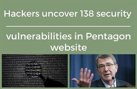 Hackers Uncover 138 Security Vulnerabilities In Pentagon Website Pgurus