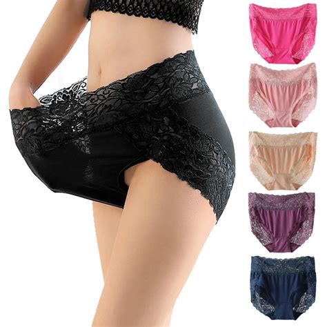 6 colors sexy lace women s modal underwear female briefs underpants in women s panties from