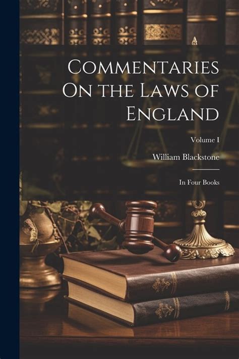 알라딘 Commentaries On The Laws Of England In Four Books Volume I Paperback