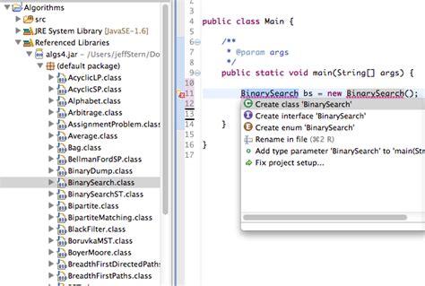 Java How To Use Classes In Referenced Libraries In Eclipse Itecnote