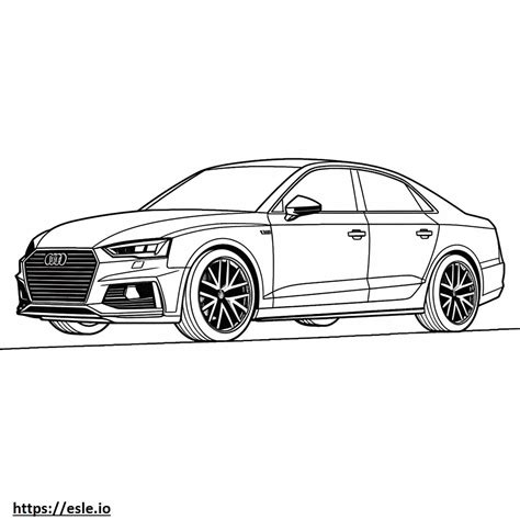 Audi A4 S Line Quattro 2024 Para Colorir