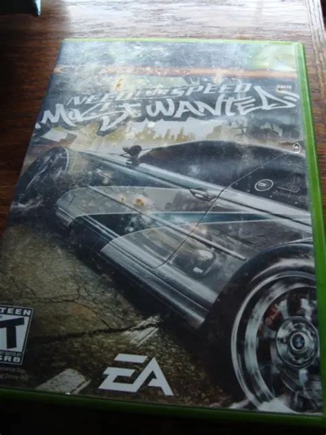 NEED FOR SPEED Most Wanted Microsoft Xbox Disc And Case With Cover Art PicClick