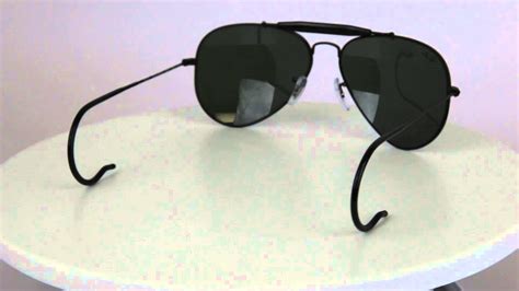 Ray Ban Rb3030 Outdoorsman Aviator Men S Sunglasses With Cable Temples Youtube