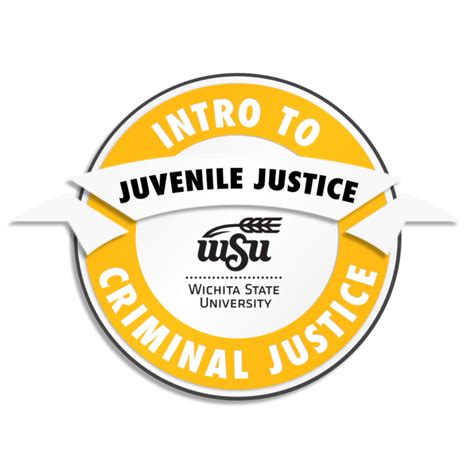 Introduction To Criminal Justice Juvenile Justice Wsu Badges