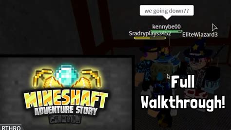 Mineshaft Full Walkthrough Roblox Youtube