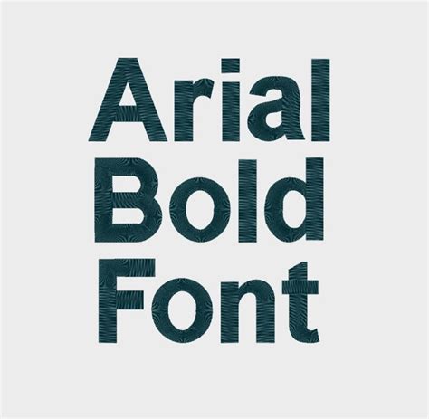 Arial Bold Font Embroidery Machine Font In 3 Sizes 05 Etsy Finland