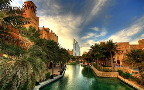 Hd Wallpaper Cityscape Burj Al Arab 4k Night Jumeirah Beach Hotel