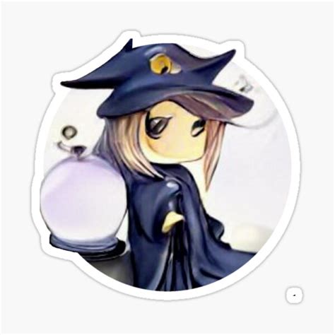 Chibi Wizard With Crystal Ball Sticker For Sale By Astralowelle