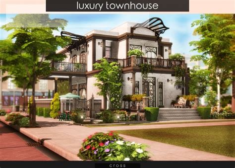 Luxury Townhouse At Cross Design Sims 4 Updates