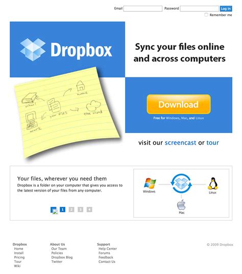 Ux Timeline Dropbox Back To The Past
