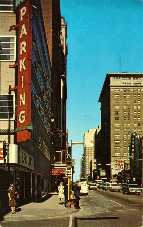 Vintage Chrome Postcards Commerce Street