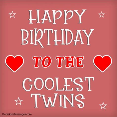 Amazing Birthday Wishes For Twins Happy Birthday Twins