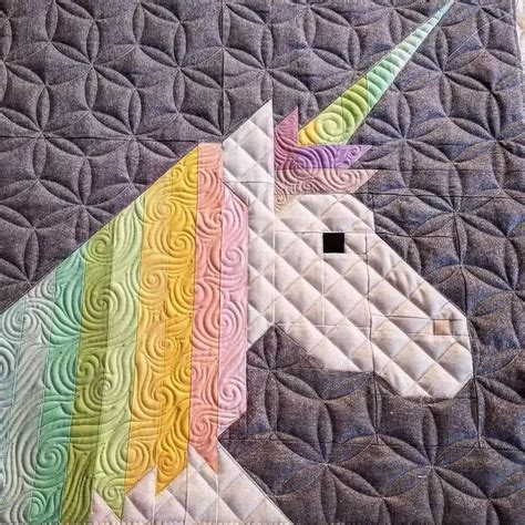 Lisa The Unicorn Quilt Pattern By Elizabeth Hartman Etsy Unicorn
