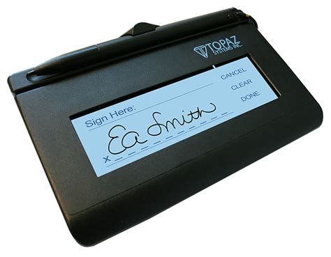 SigLite LCD 1x5 Electronic Signature Pad | Topaz Systems Inc.