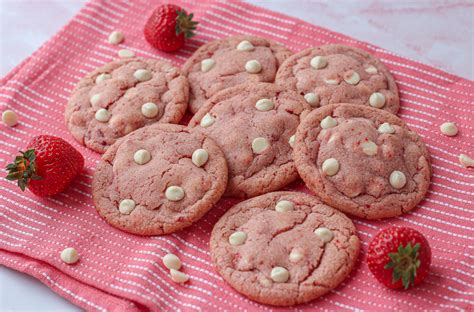 Strawberry White Chocolate Cookies Baker Jo
