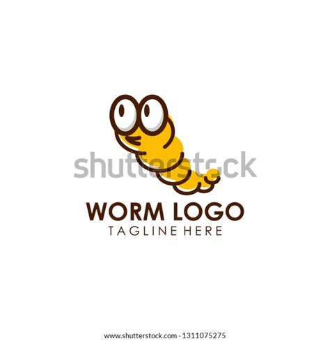 Worm Logo Design Stock Vector Royalty Free 1311075275