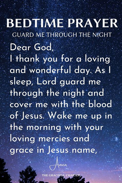 14 Short Bedtime Prayers For A Good Nights Sleep The Graceful Chapter