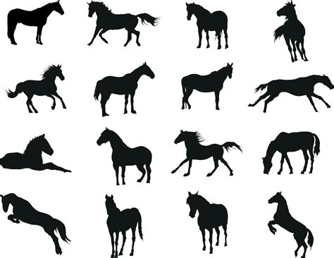 Horse Silhouette Vector Art Icons And Graphics For Free Download